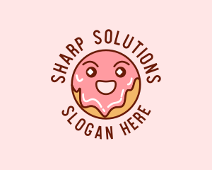 Happy Sweet Donut logo design