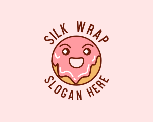 Happy Sweet Donut logo design