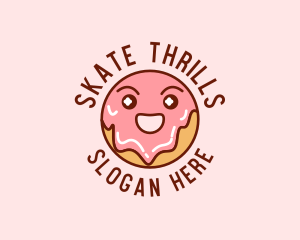 Happy Sweet Donut logo design