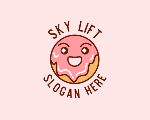 Happy Sweet Donut logo design