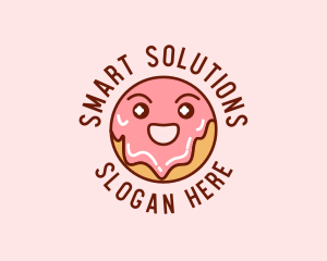 Happy Sweet Donut logo design