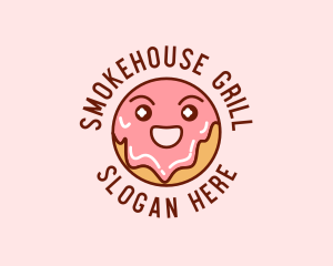 Happy Sweet Donut logo design