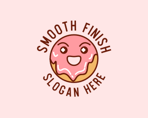 Happy Sweet Donut logo design