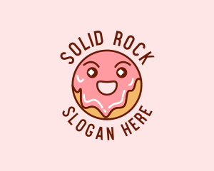 Happy Sweet Donut logo design