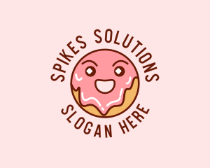 Happy Sweet Donut logo design