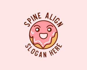 Happy Sweet Donut logo design