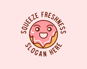 Happy Sweet Donut logo design