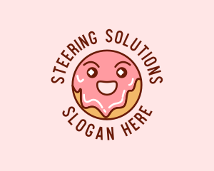 Happy Sweet Donut logo design