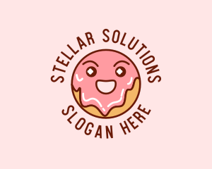 Happy Sweet Donut logo design