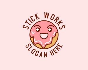 Happy Sweet Donut logo design