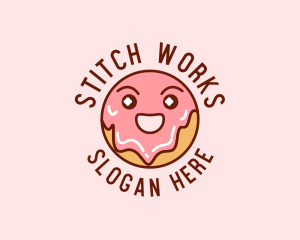 Happy Sweet Donut logo design