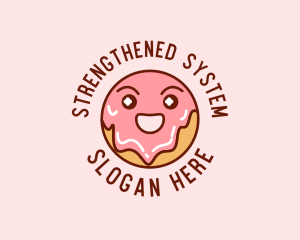 Happy Sweet Donut logo design