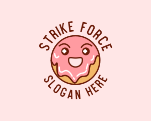 Happy Sweet Donut logo design