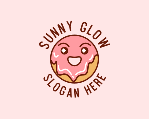 Happy Sweet Donut logo design