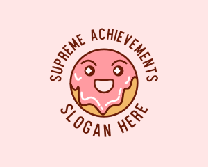 Happy Sweet Donut logo design