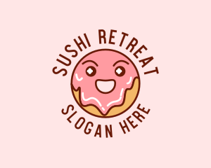 Happy Sweet Donut logo design