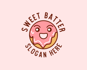 Happy Sweet Donut logo design