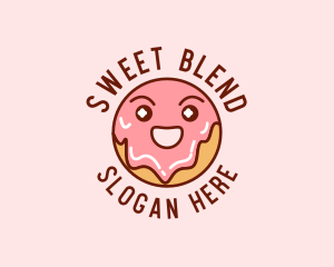 Happy Sweet Donut logo design