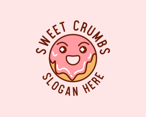 Happy Sweet Donut logo design