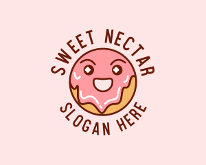 Happy Sweet Donut logo design