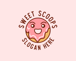 Happy Sweet Donut logo design