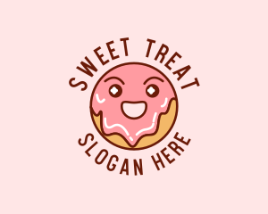 Happy Sweet Donut logo design