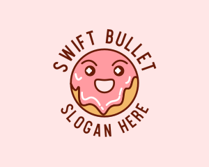 Happy Sweet Donut logo design