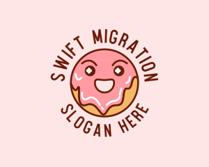 Happy Sweet Donut logo design