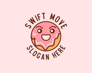 Happy Sweet Donut logo design