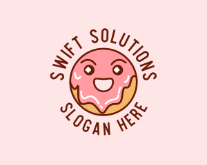 Happy Sweet Donut logo design