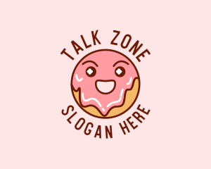 Happy Sweet Donut logo design