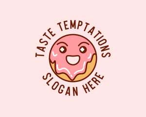 Happy Sweet Donut logo design