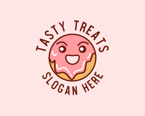 Happy Sweet Donut logo design