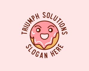 Happy Sweet Donut logo design