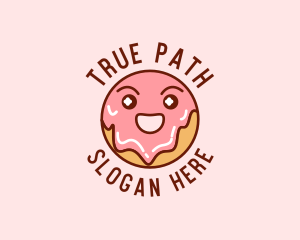 Happy Sweet Donut logo design