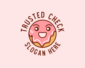 Happy Sweet Donut logo design