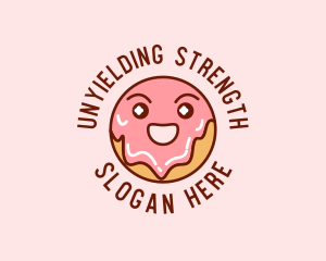 Happy Sweet Donut logo design