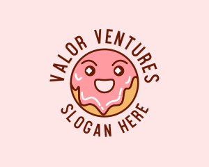 Happy Sweet Donut logo design