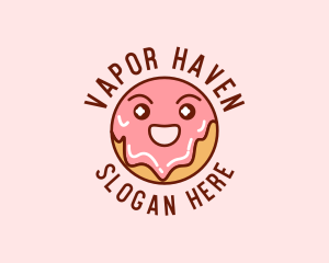 Happy Sweet Donut logo design