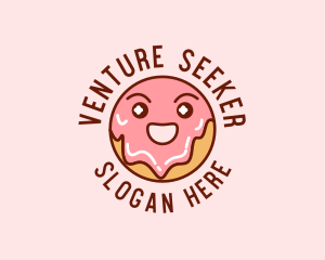 Happy Sweet Donut logo design