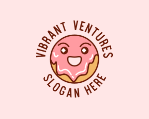 Happy Sweet Donut logo design