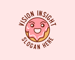 Happy Sweet Donut logo design