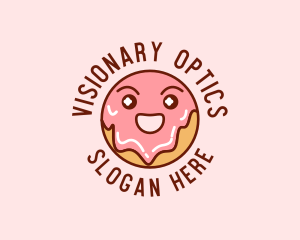 Happy Sweet Donut logo design