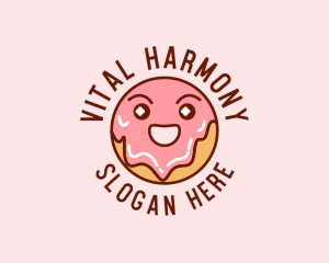 Happy Sweet Donut logo design