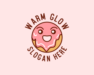 Happy Sweet Donut logo design