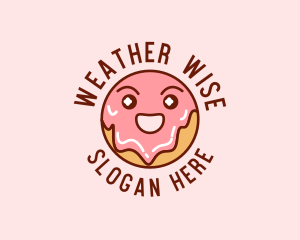 Happy Sweet Donut logo design