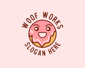 Happy Sweet Donut logo design