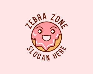 Happy Sweet Donut logo design