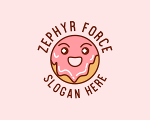 Happy Sweet Donut logo design