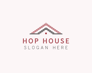 Stripe House Roofing logo design